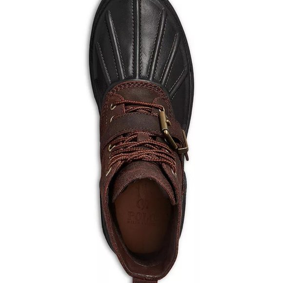 POLO by Ralph Lauren Men's Oslo Waterproof Brown Leather Boots -11.5D-New in Box - Picture 14 of 16